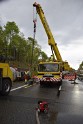 VU Gefahrgut LKW umgestuerzt A 4 Rich Koeln Hoehe AS Gummersbach P267